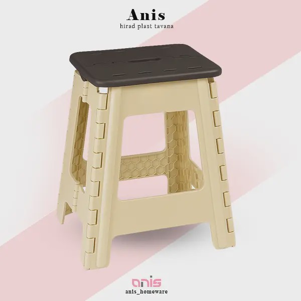 چهارپایه تاشو پلاستیکی سایز 4 کد 518 ناصر پلاستیک