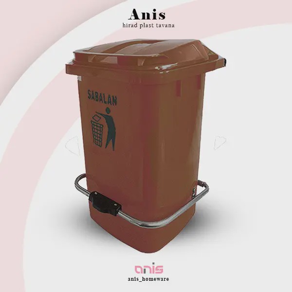 سطل 40 لیتری پدالدار کد 2081 سبلان