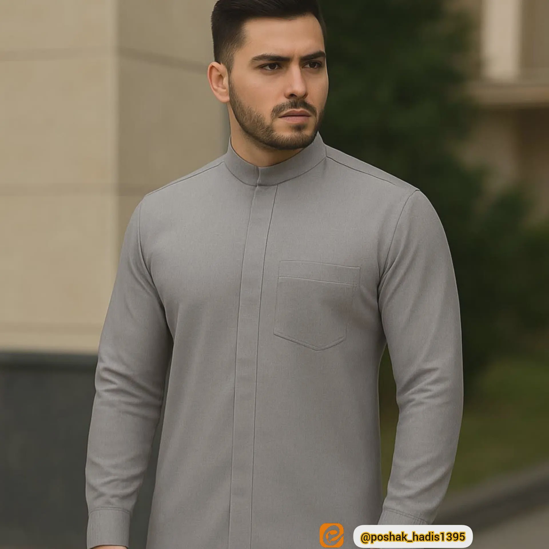پیراهن مردانه یقه دیپلمات دوبل دکمه مخفی زبده درجه یک مدل 4