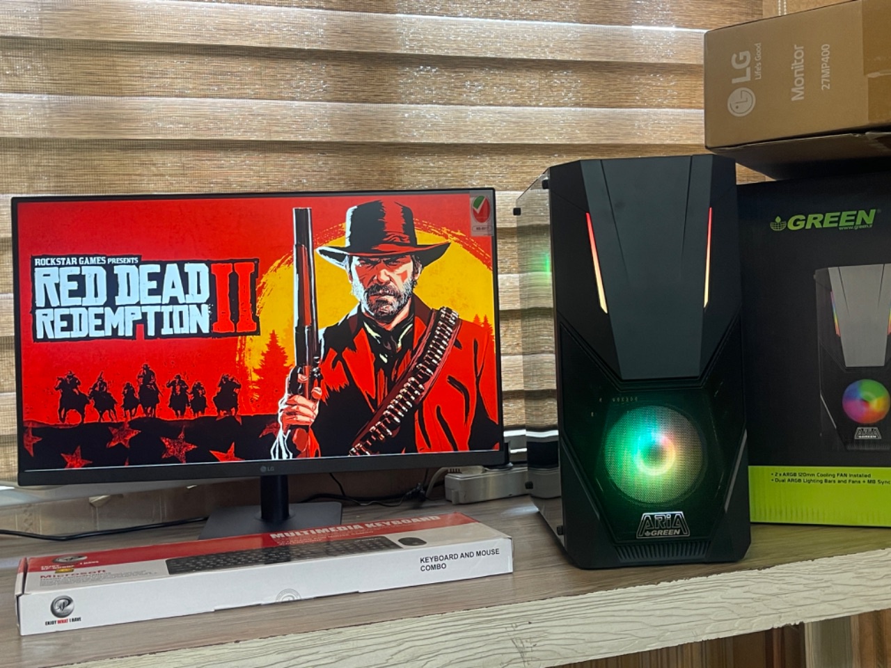 کامپیوتر گیمینگ طراحی اداری خانگی COR I5 رم 16 گرافیک 8 DDR5کد Y88