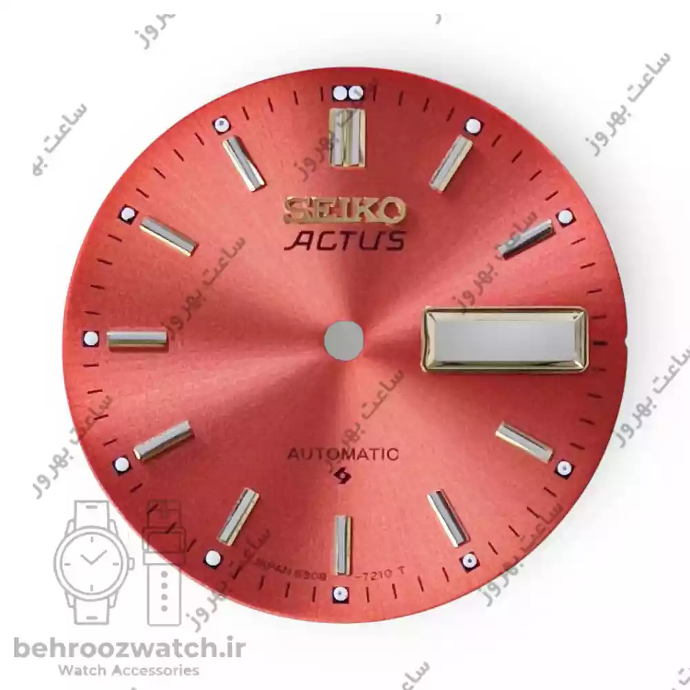 صفحه ساعت سیکو اکتیوس قرمز گوجهای مدل 6309-7210 | نایاب و کلکسیونی
