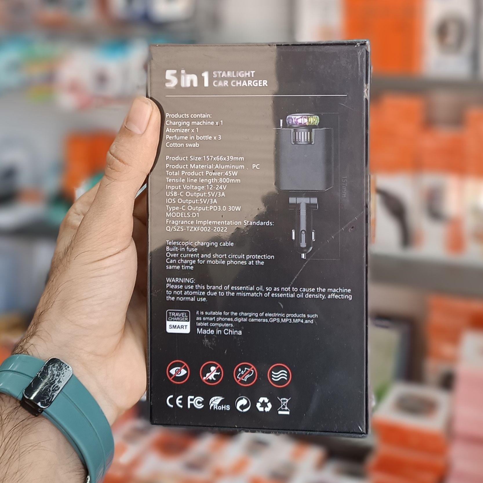 شارژر فندکی خودرو 120 وات Starlight مدل 6 کاره