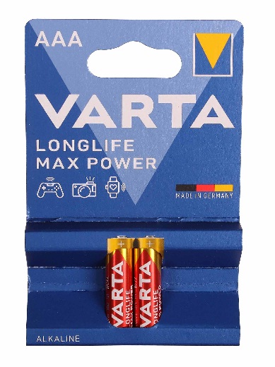 باتری آلکالاین نیم قلمی وارتا AAA VARTA MAX POWER