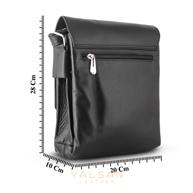 کیف رودوشی مردانه چرم یلسان مدل رادمان کد 044-MC-01 دارای 5 محفظه