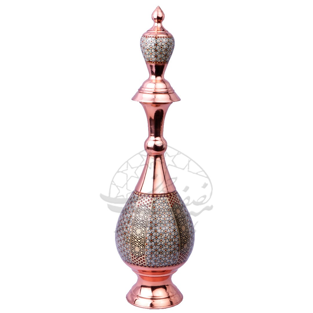 تنگ صراحی 30 مس و خاتم طرحدار