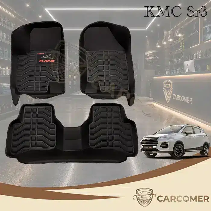 کفپوش پنج بعدی KMC SR3 | کفپوش خودرو مشکی