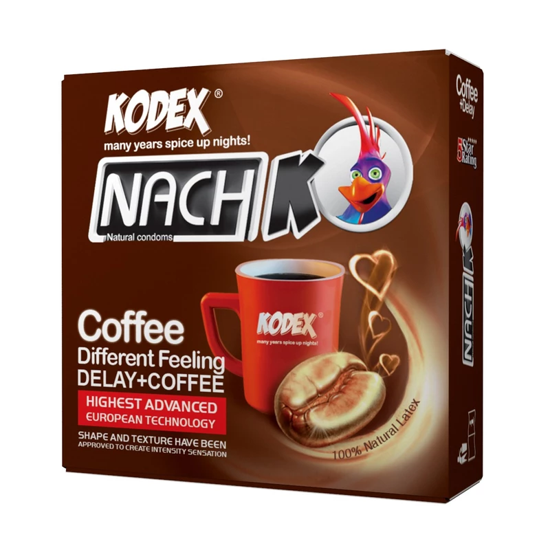  کاندوم کدکس مدل Coffee بسته 3 عددی نارسیس بیوتی