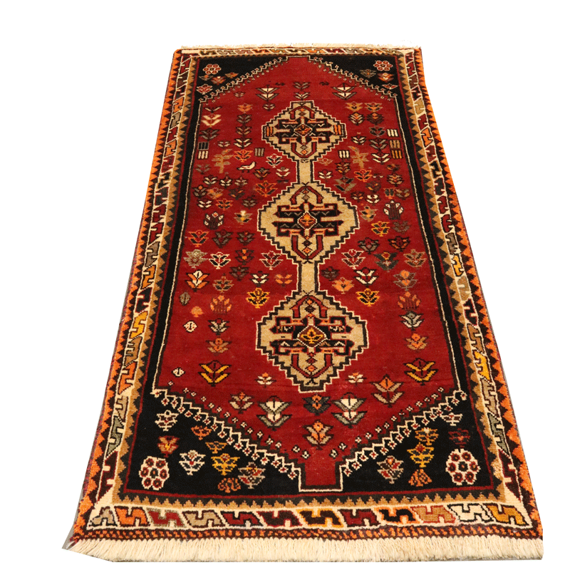 قالیچه دستبافت قشقایی (76×167) سانتیمتر