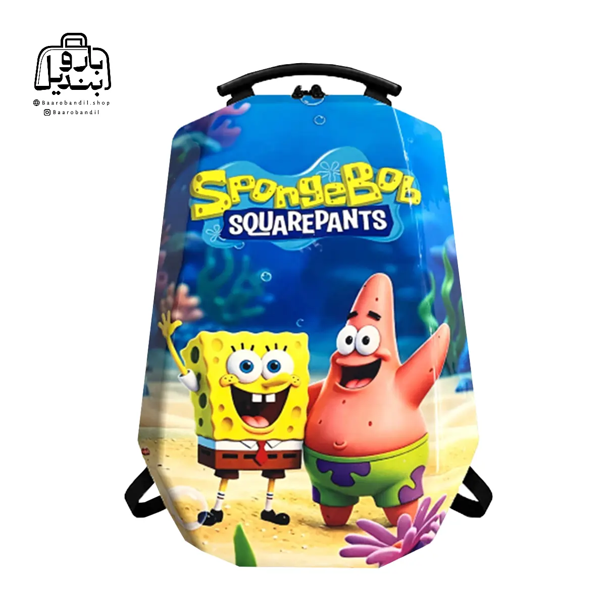 کولهپشتی مدرسه هارد کیس Marinox Marvel کد 1050 طرح باب اسفنجی Spange Bob