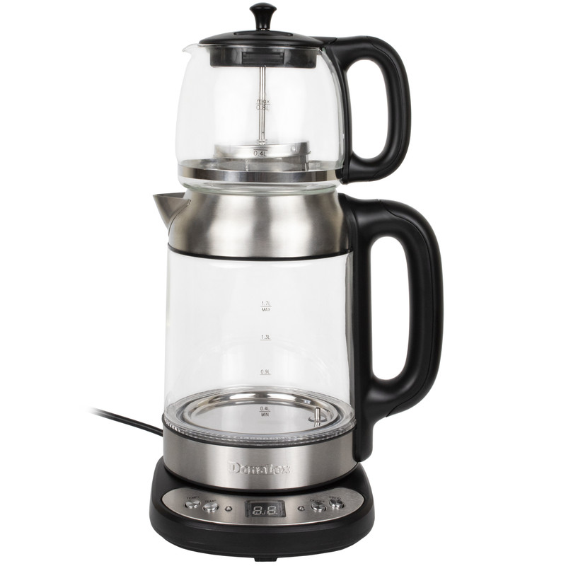 چای ساز لمسی دونالکس مدل DN-185 شیشه ای پیرکس