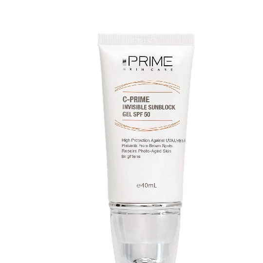 ژل ضد آفتاب پرایم بی رنگ SPF50 حاوی ویتامین سی حجم 40 میل