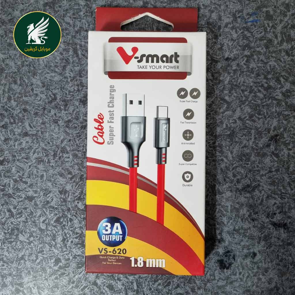 کابل شارژ USB به Type-c برند V-smart مدل VS-620