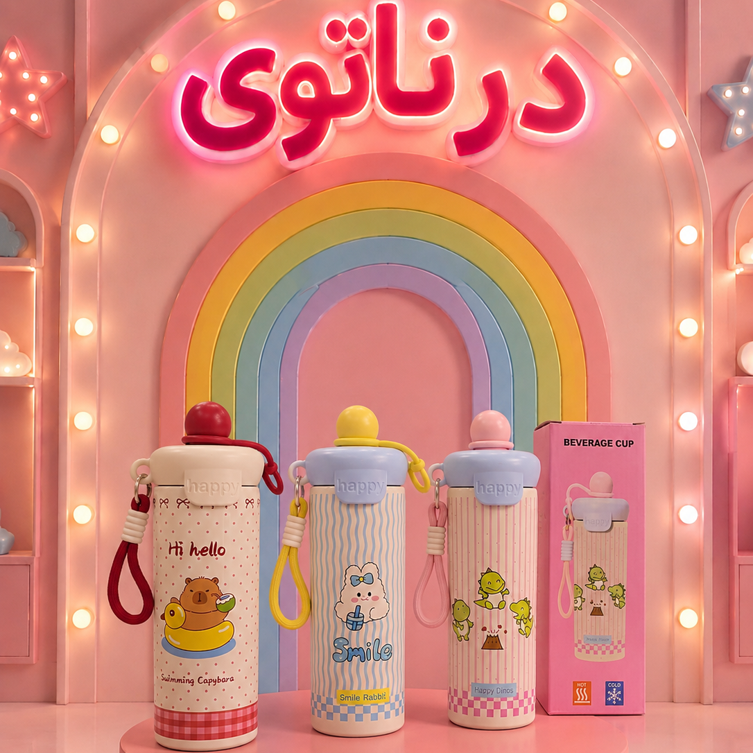 تراول ماگ طرح دار فانتزی 600میل