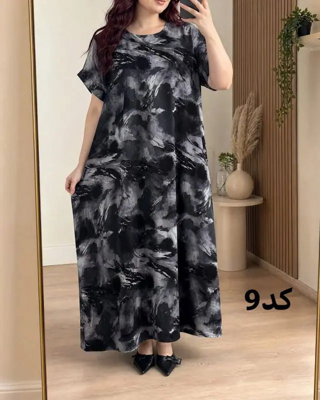 پیراهن آستین کوتاه شمس SH7612
