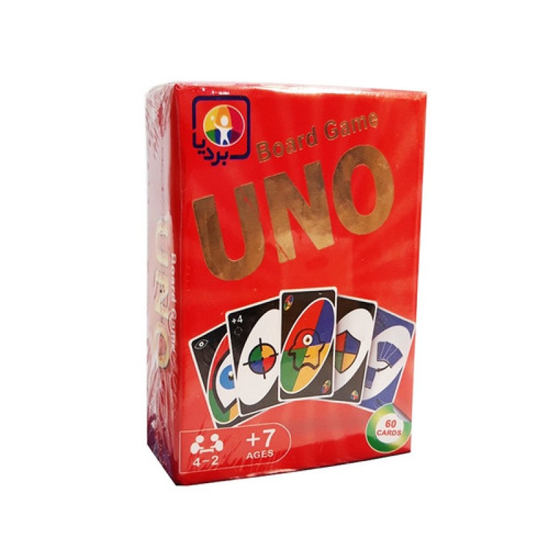بازی فکری کارتی اونو UNO مدل بردیا (60 کارتی)