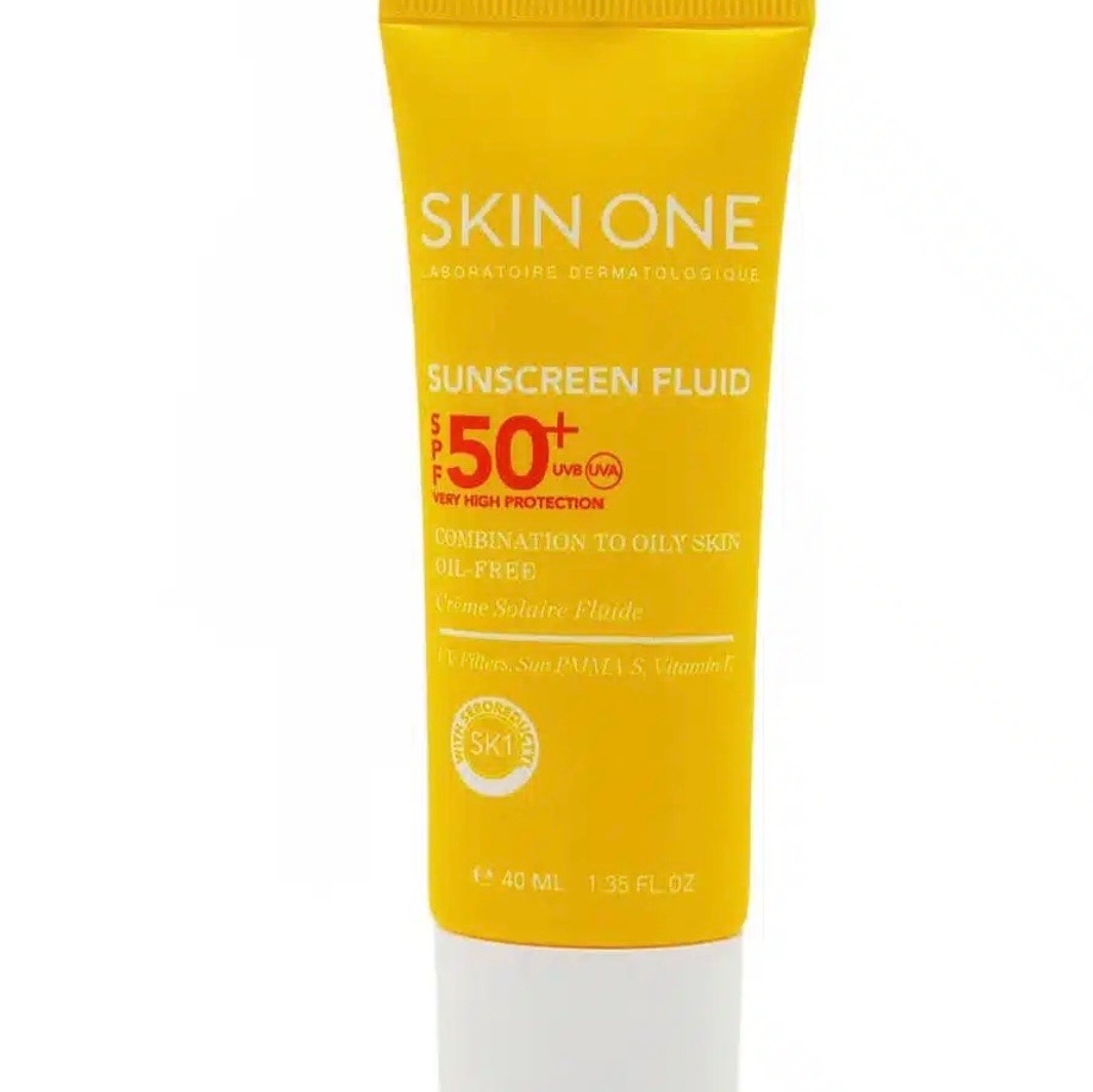 فلوئید ضد آفتاب اسکین وان بی رنگ SPF50 مدل combination حجم 40 میلی لیتر