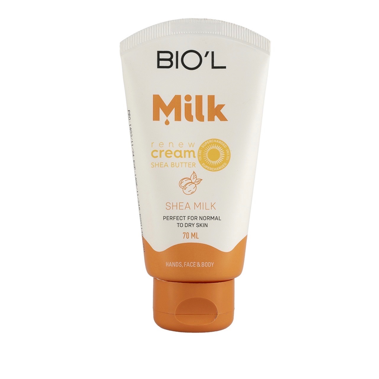 کرم مرطوب کننده بیول مدل Shea Milk حاوی پروتئین شیر و شی باتر حجم 70 میل