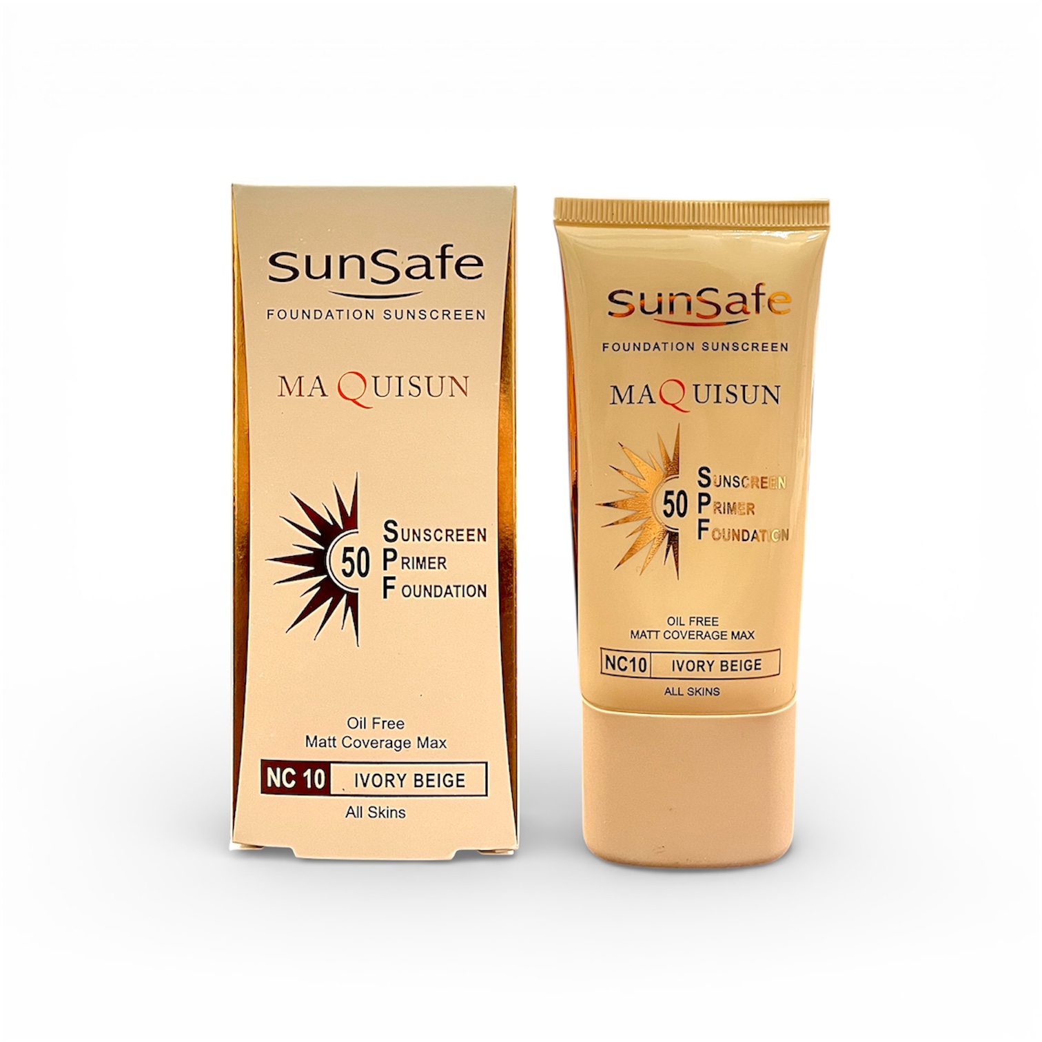 ضدآفتاب کرم پودری سان سیف بژ عاجی 40ml