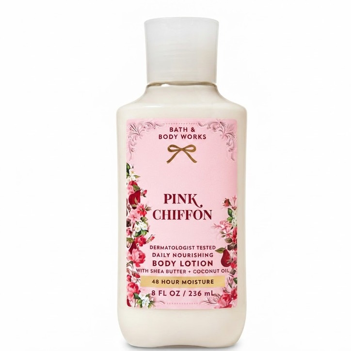 لوسیون بدن bath and body works رایحهpink chiffon 