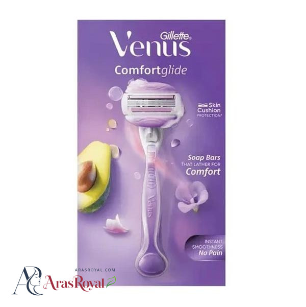 ست دسته، یدک و ژیلت زنانه ونوس Venus Comfrtglide سه لبه