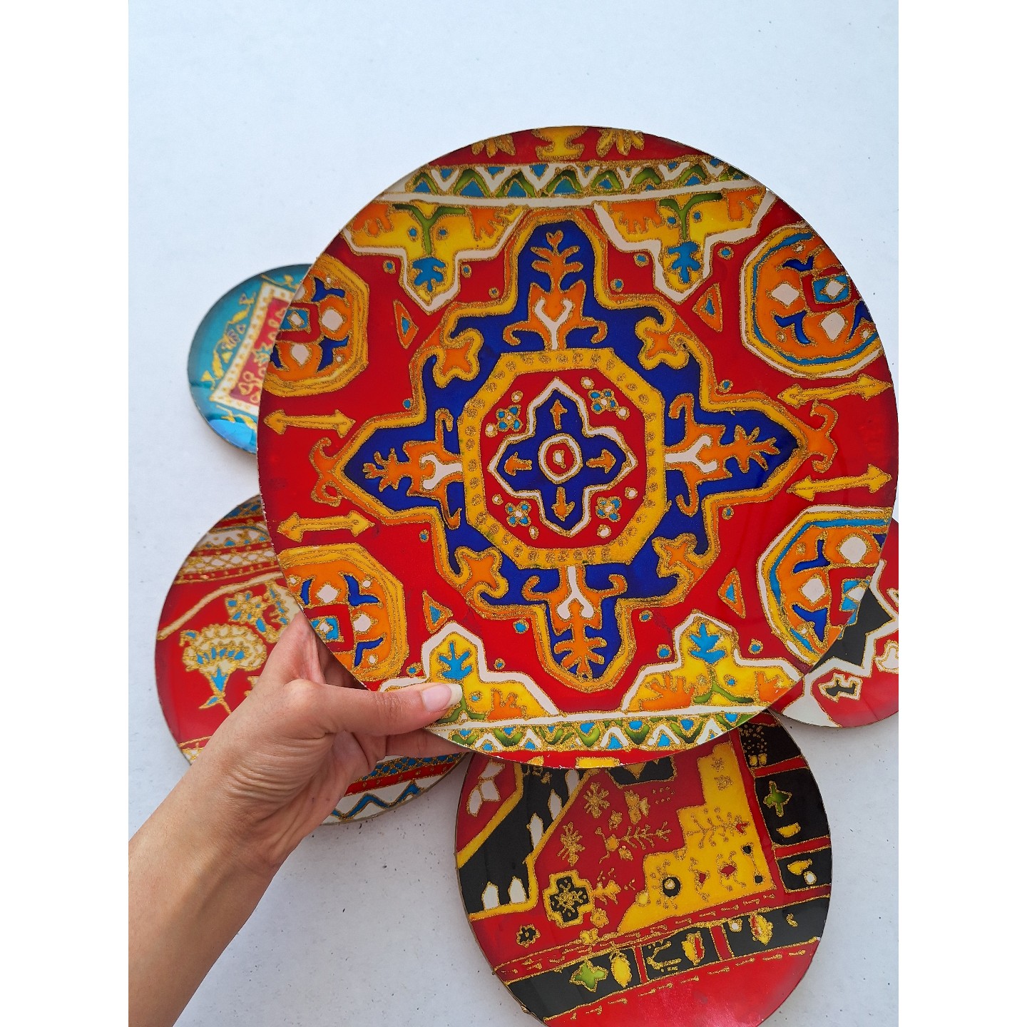 ست دیوارکوب دستساز طرح سنتی 5 عددی