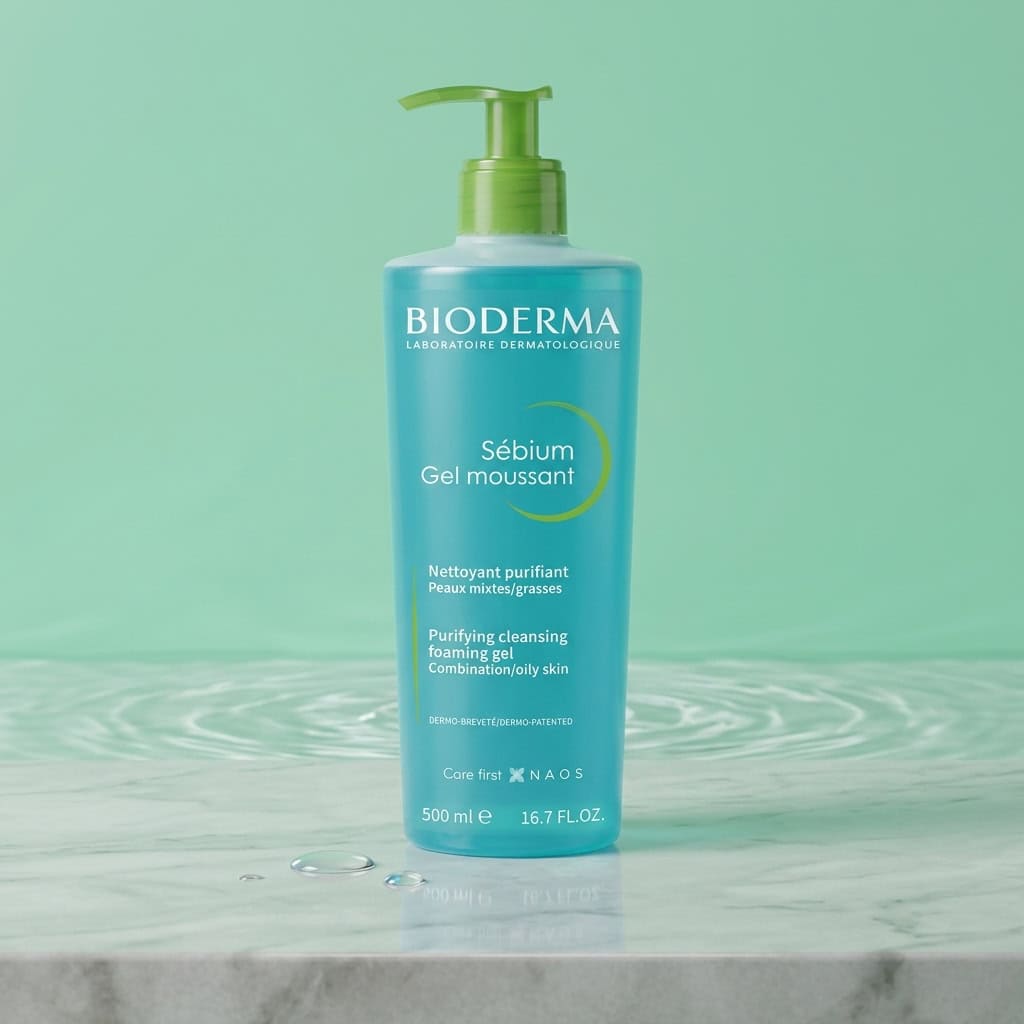 ژل شستشوی پوست چرب سبیوم مدل Gel Moussant حجم 500 میل