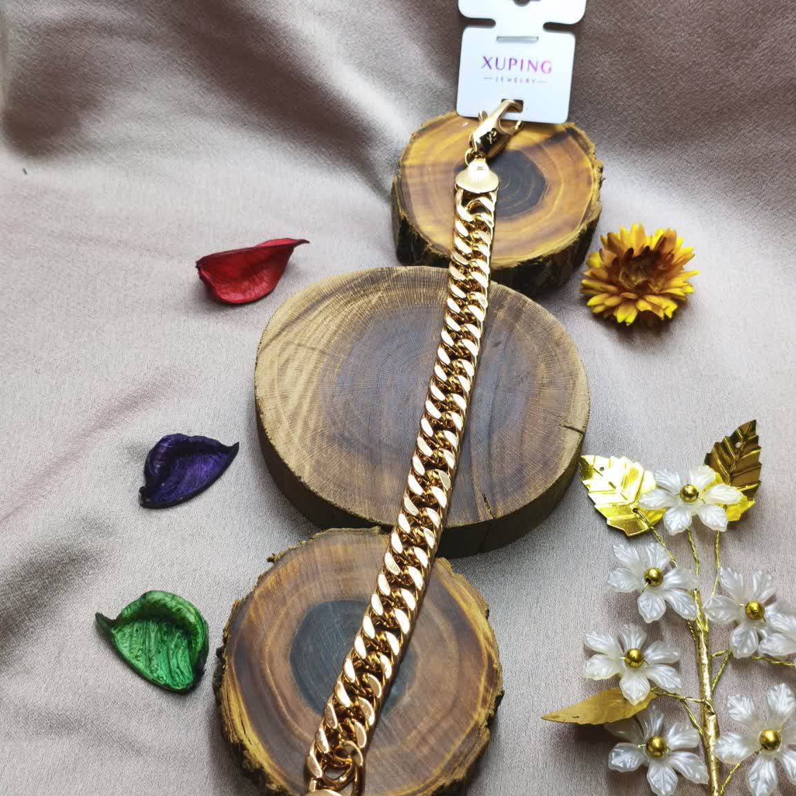 دستبند زنجیری کارتیه ژوپینگ طلایی