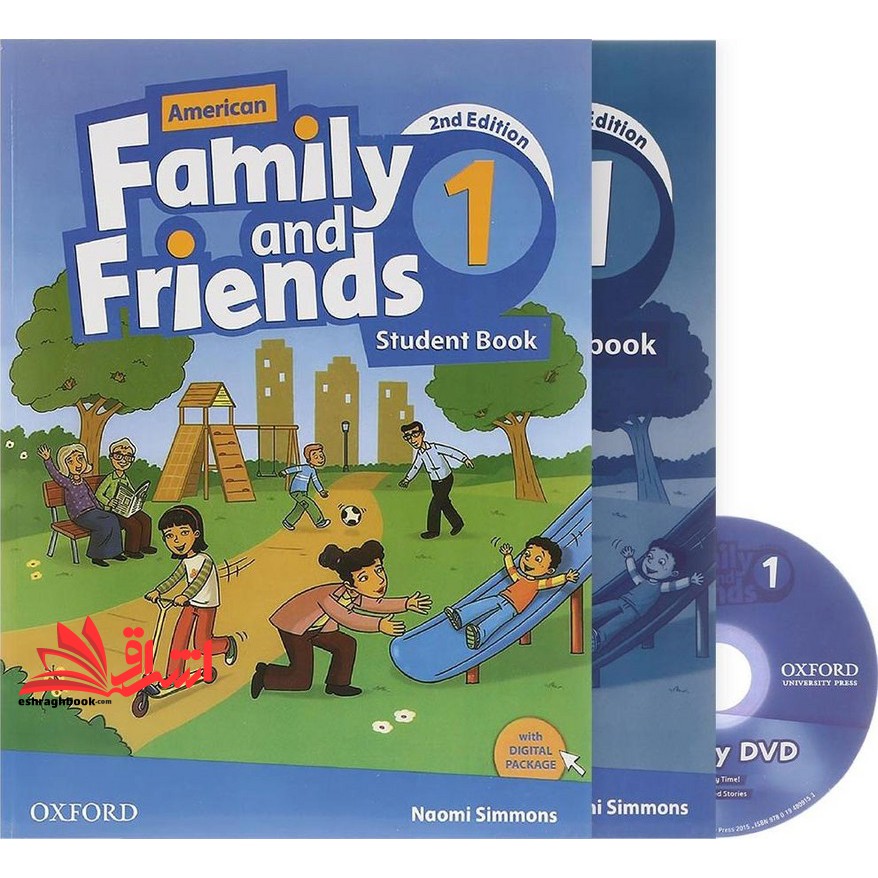 کتاب American Family and Friends 1 SB+WB+CD+DVD 2nd (oxford university press ( آکسفورد ))