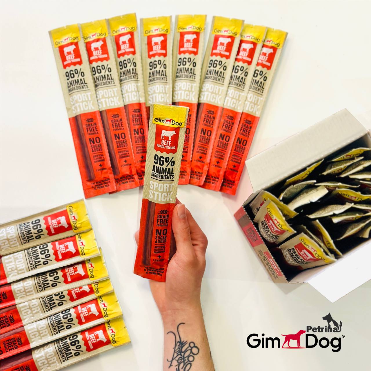 تشویقی سگ جیم داگ گوشت گاو | SPORT STICK