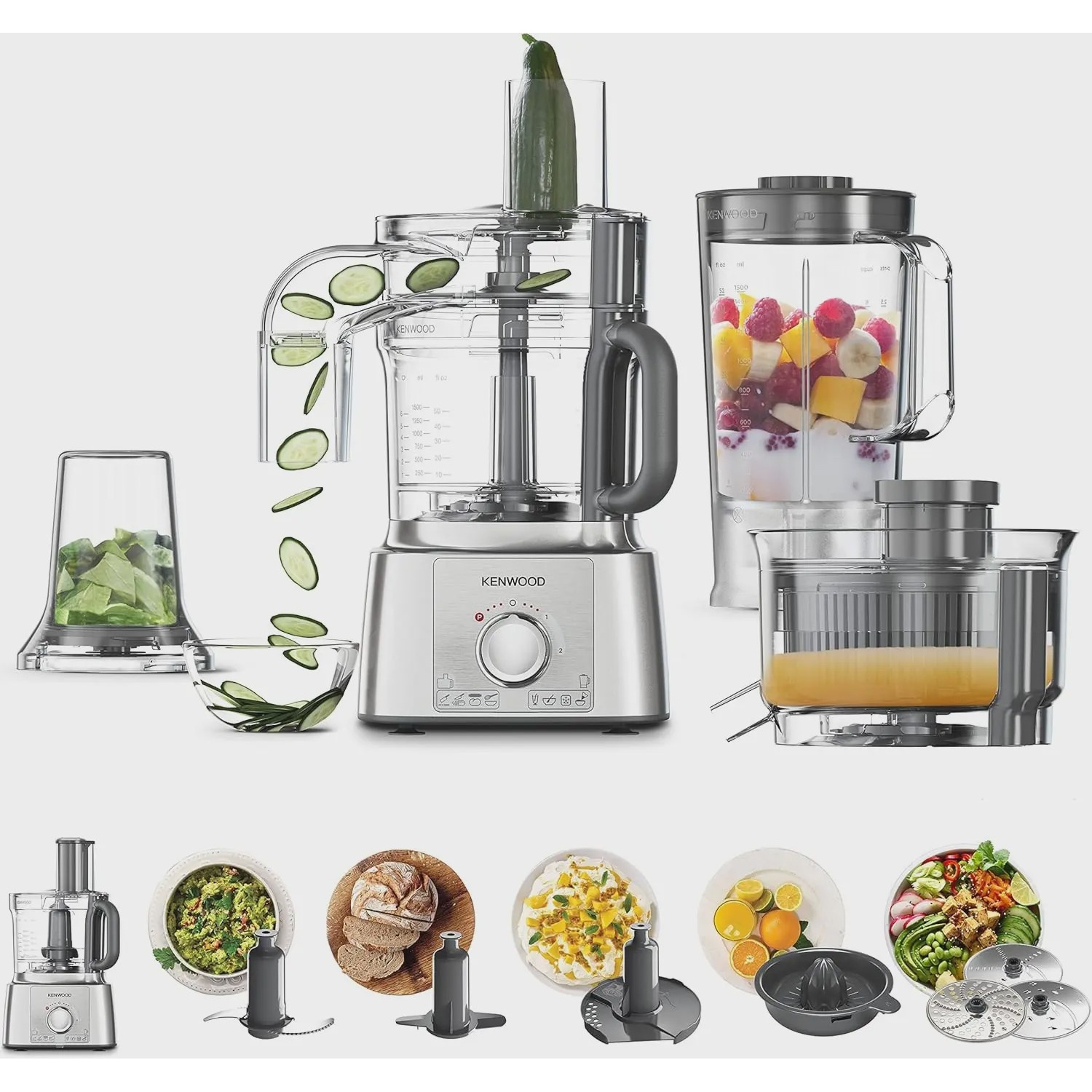 غذاساز چندکاره کنوود مدل Kenwood FDP65.880SL MultiPro Express