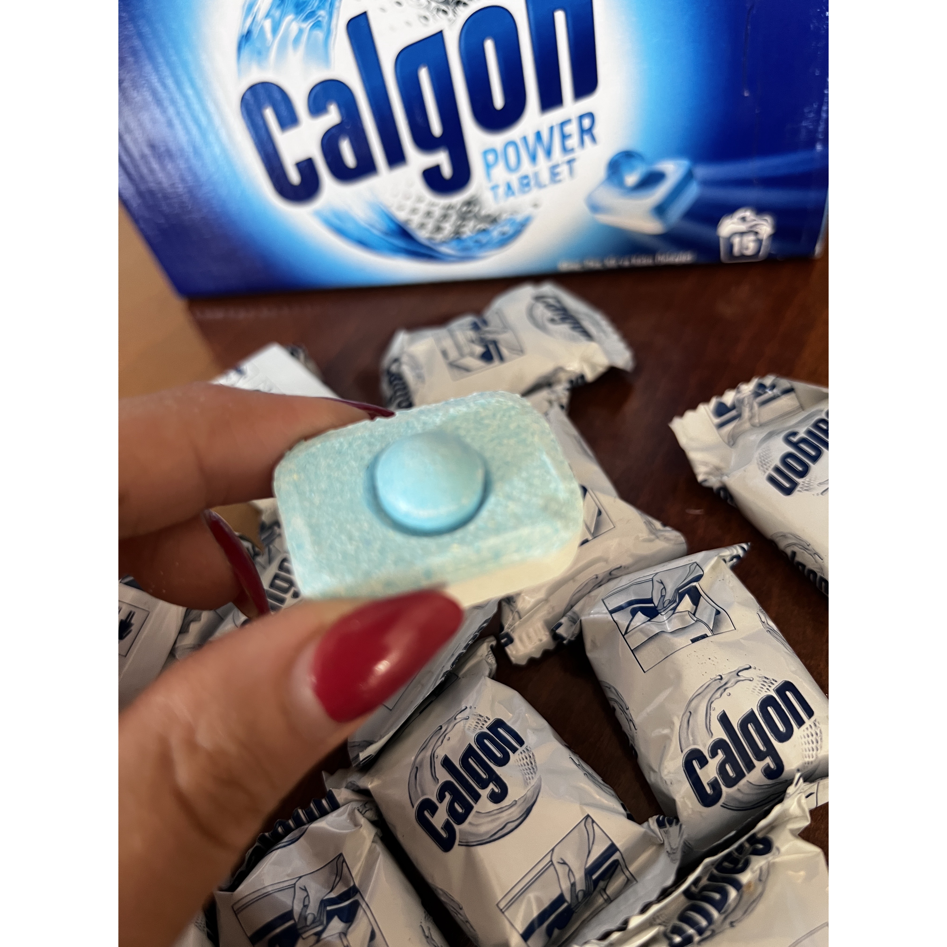 قرص جرمگیر لباسشویی calgon عددی 13گرمی