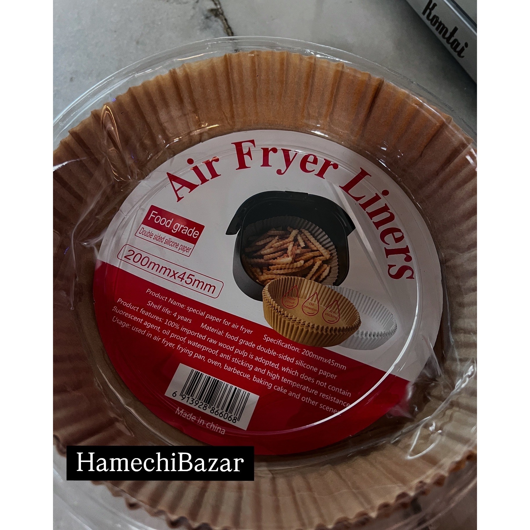 کاغذ نسوز مخصوص سرخ کن گرد بزرگ 200در 45mm