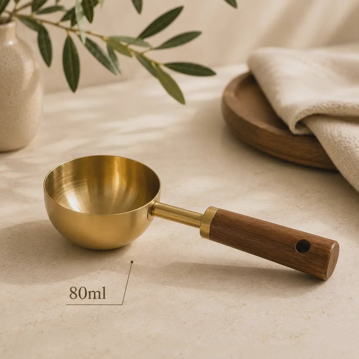 پیمانه استیل طلایی شنگیا در 4 سایز