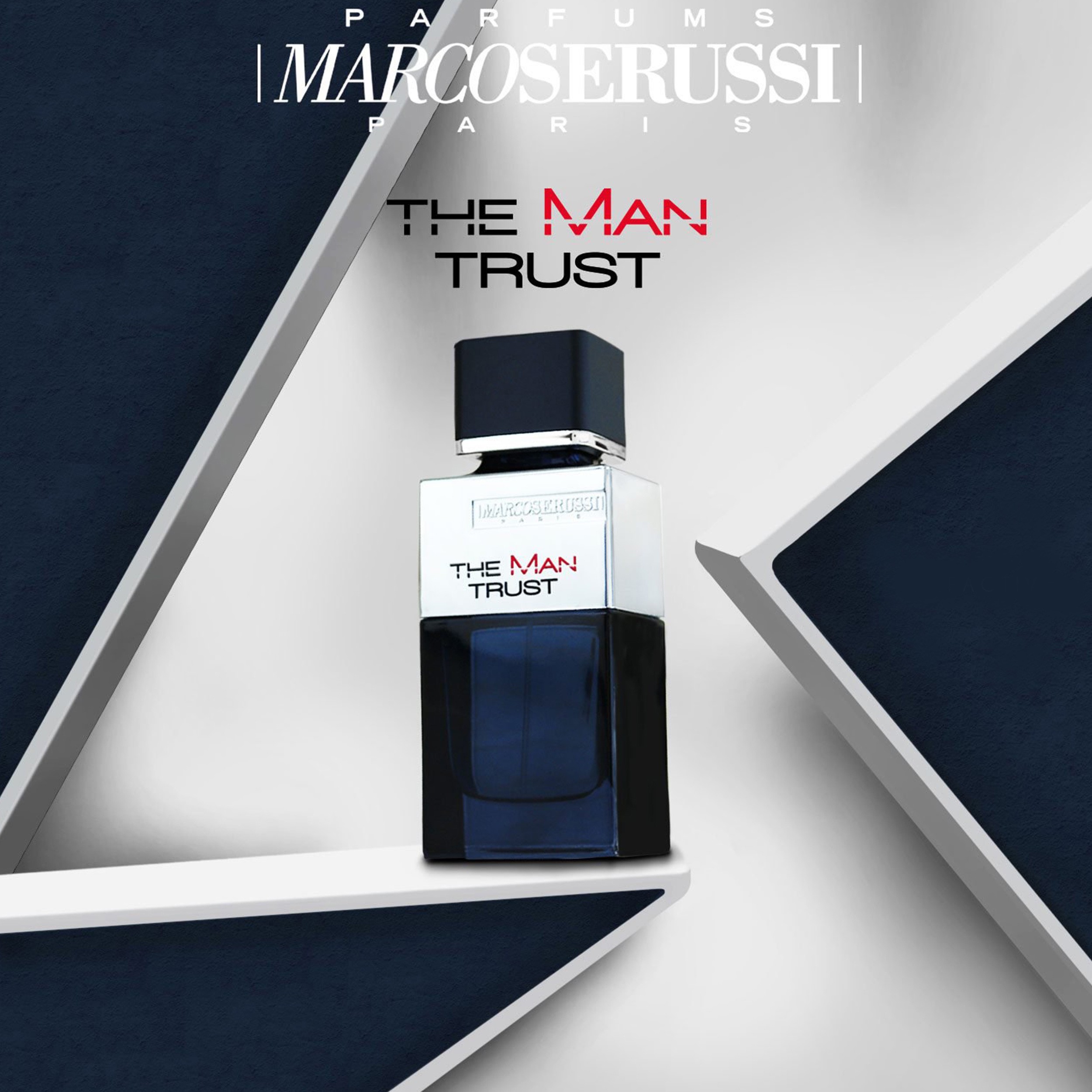 ادکلن 100 میل مارکوسروسی MarcoSerussi مردانه فرانسوی مدل The Man Trust