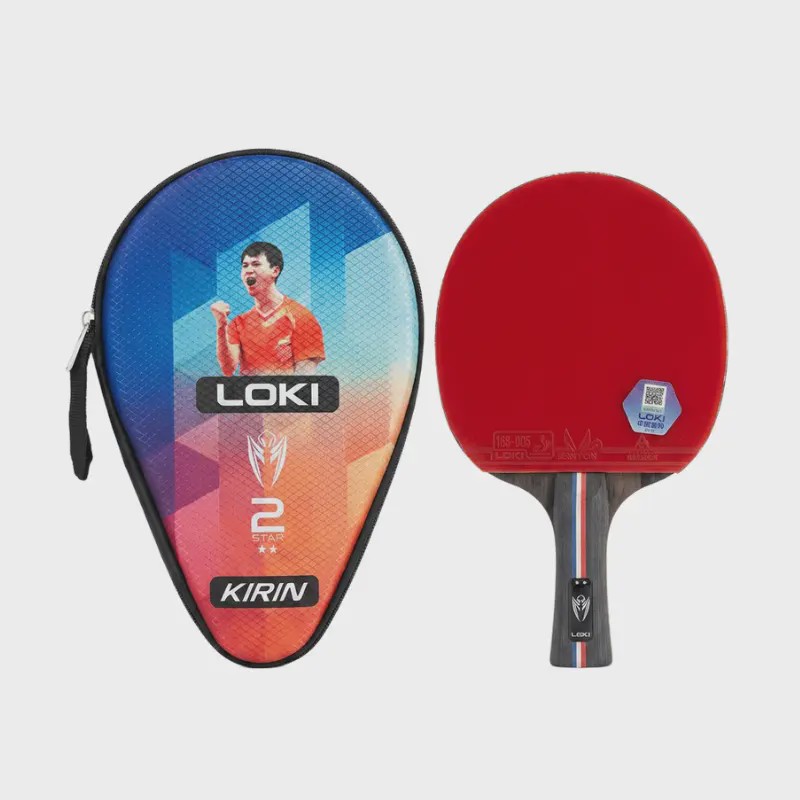 راکت پینگ پنگ LOKI دو ستاره k202 به همراه کاور