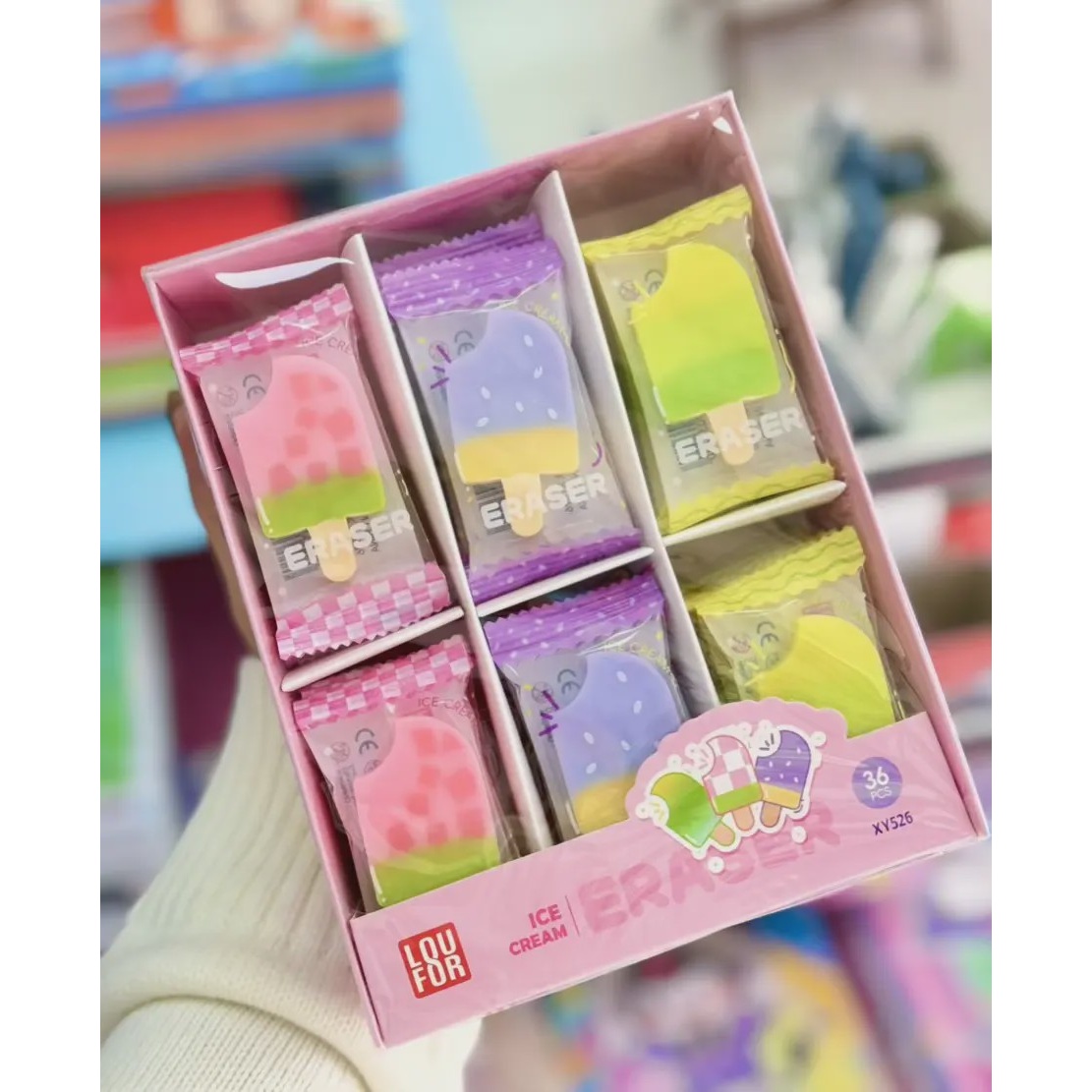 پاک کن ژله ای بستنی چوبی
