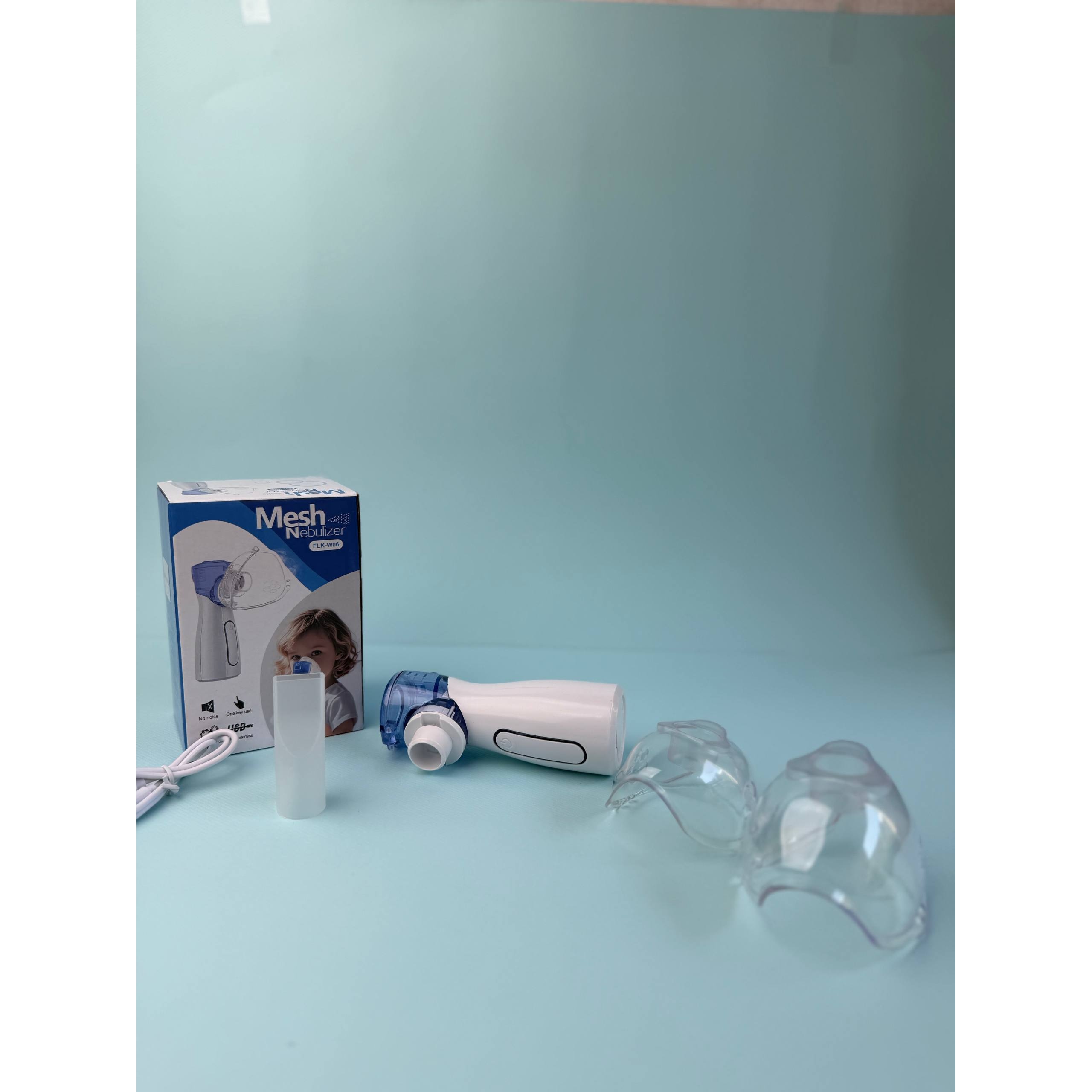 مش نبولایزر اورجینال FLK-W06 دستگاه دارورسان تنفسی برای آسم، آلرژی و برونشیت