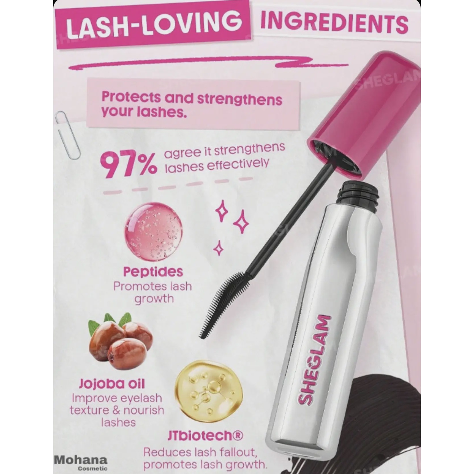ریمل شیگلم حجم دهنده و لیفت کننده مژه مدل Lashlighter Up Out