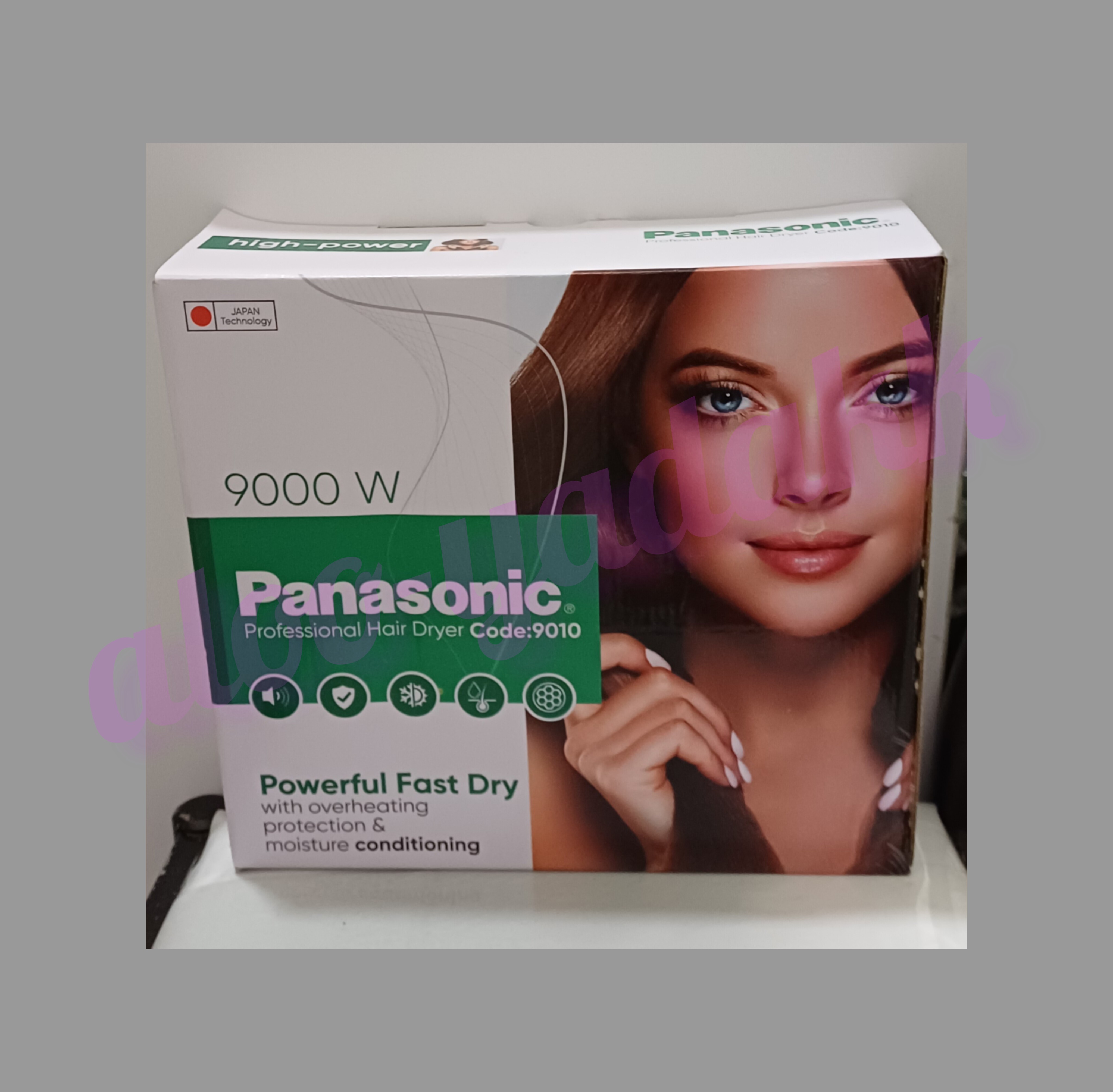سشوار مو Panasonic مدل 9010 (قدرت بالا و طراحی حرفه ای)