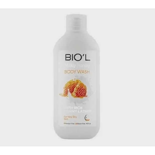 شامپو بدن کرمی شیر عسل بیول Milky Honey Body Wash Biol