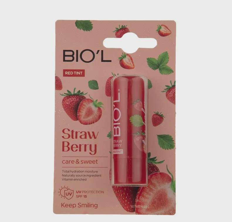 بالم نرم کننده لب توت فرنگی بیول StrawBerry Lip Balm Biol