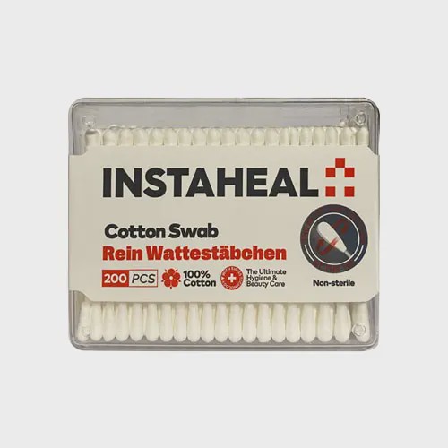 گوش پاک کن 200 عددی اینستاهیل instaheal cotton swab rein wattestabchen 200pcs