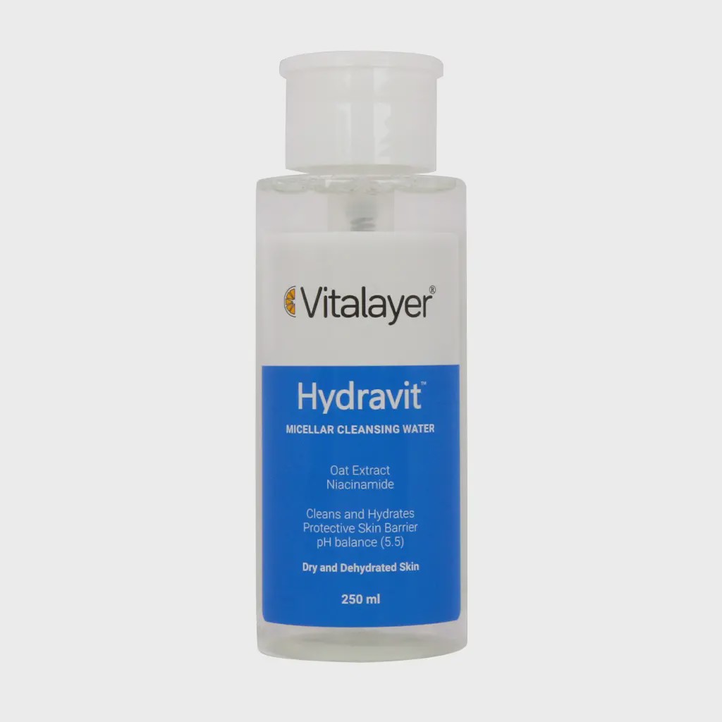 محلول پاک کننده آرایش هیدراویت ویتالیر Hydravit Micellar Cleansing Water Vitalayer