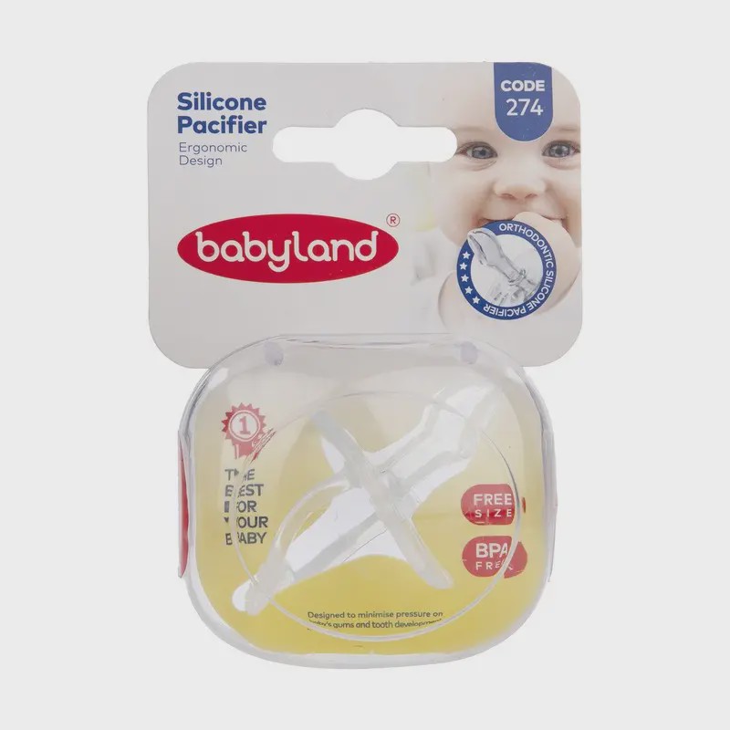 پستانک ارتودنسی کودک بی بی لند کد 274 Baby Land Orthodontic Pacifier Code 274