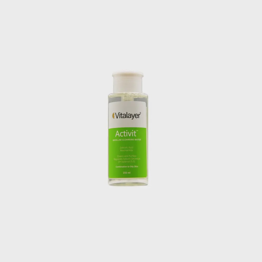 محلول پاک کننده آرایش اکتی ویت ویتالیر Activit Micellar Cleansing Water Vitalayer