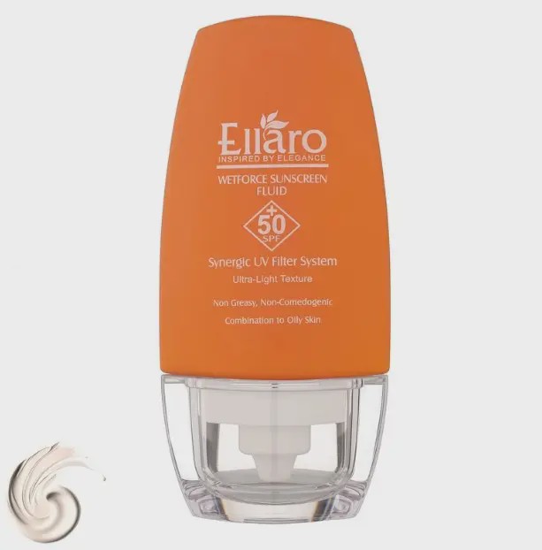 فلویید ضد آفتاب فاقد چربی وت فورس SPF 50 الارو Ellaro Wetforce Sunscreen Fluid SPF50