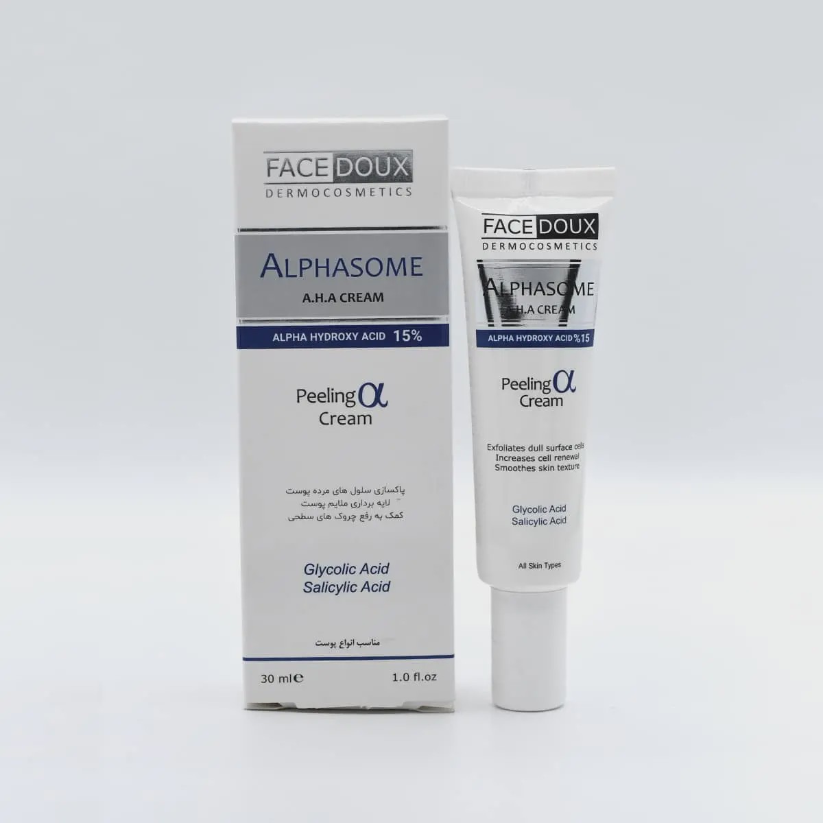کرم لایه بردار آلفازوم 15 درصد فیس دوکس Alphasome 15 Peeling Cream Face Doux