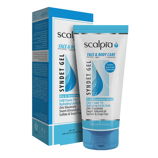 سیندت ژل پوست خشک اسکالپیا Scalpia Face and Body Care Syndet Gel for Dry and Sensitive Skin 200ml