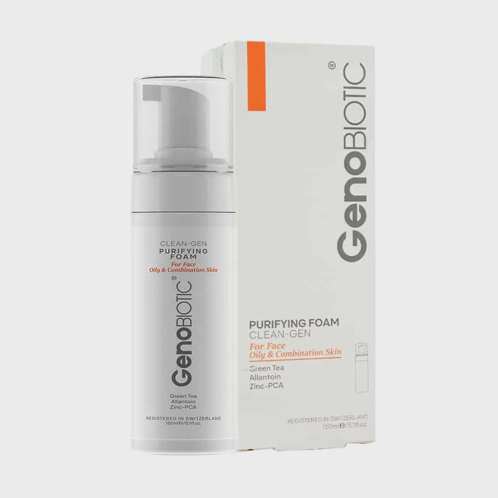 فوم شستشوی صورت ژنوبایوتیک (مناسب پوست های چرب و مختلط) Geno Biotic Foam Skin Cleaning for Oily and Combination Skin ...