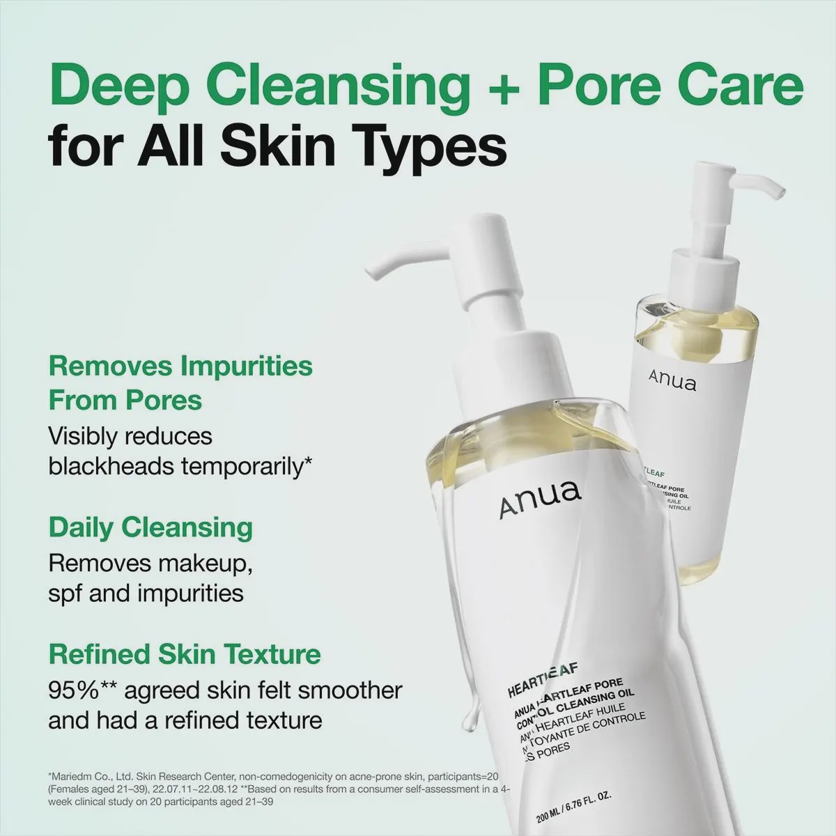 روغن پاککننده ملایم آنوا Anua Heartleaf Pore Control Cleansing Oil Mild